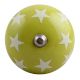 Lime Green Star Ceramic Wine Stopper